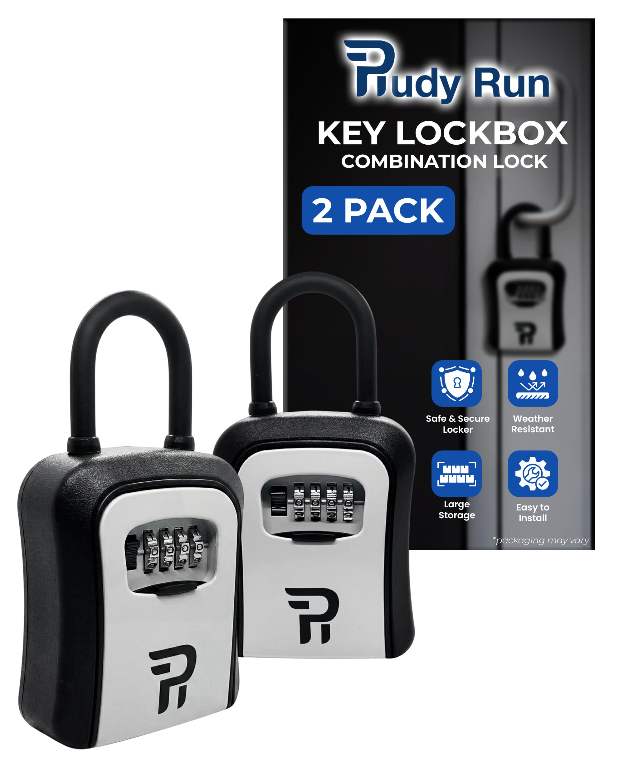 Key Lock Box for Outside - Realtor Lockbox for House Keys Outdoor - Combination Key Hiders to Hide a Key Safe Storage