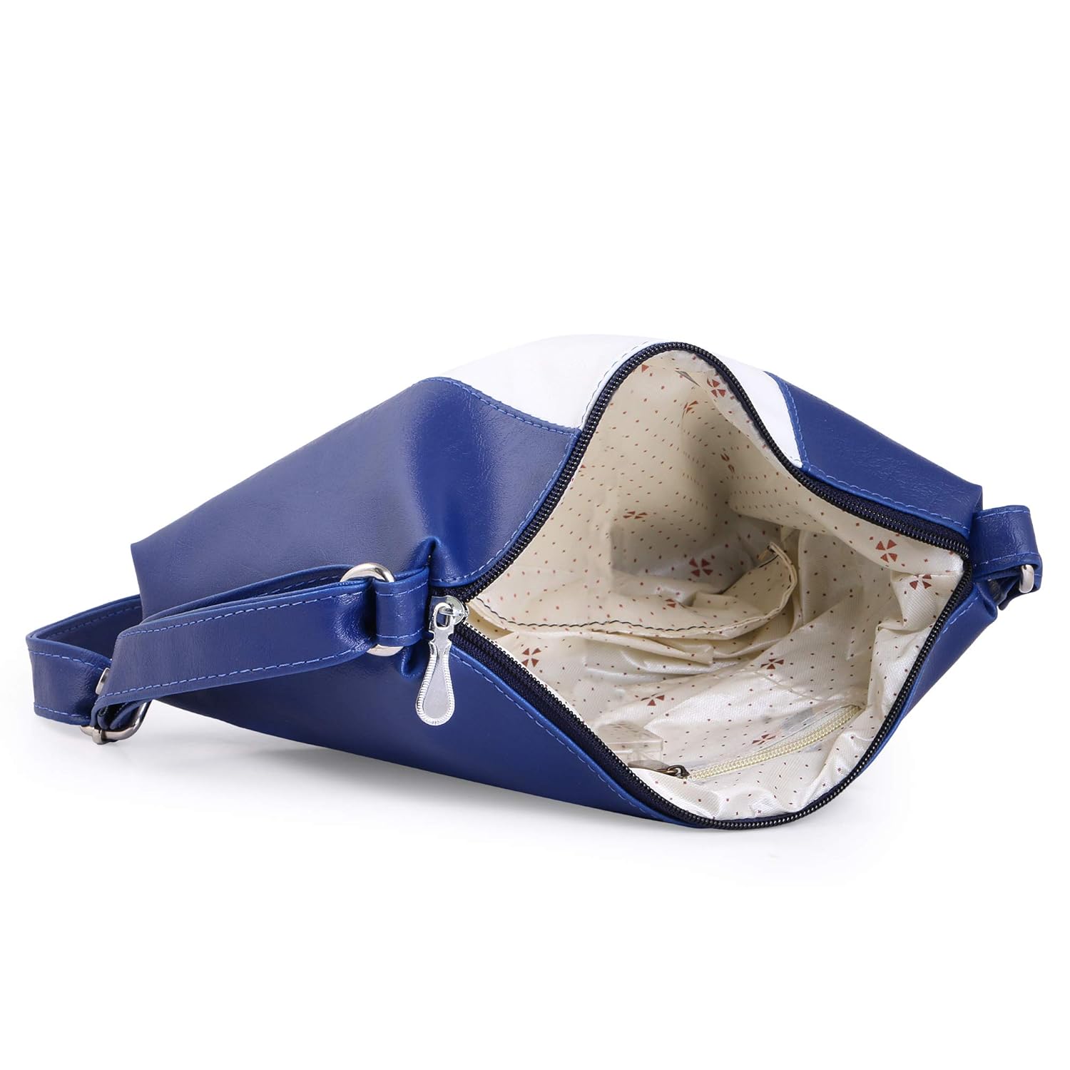 jfc women's leather handbag and sling bag combo(hs-combo-jbr-11-blue)