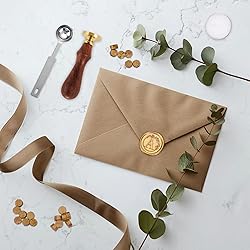 Yoption Letter Wax Seal Kit, Vintage Initial