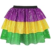 TWINKLEDE Sparkly Tutu Skirt Carnival Costume Festival Dance Skirts Outfit for Women