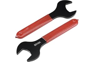 uxcell Collet Chuck Wrench Spanner for ER16A Lathe Clamping Nut with Red Non-Slip Handle 2pcs