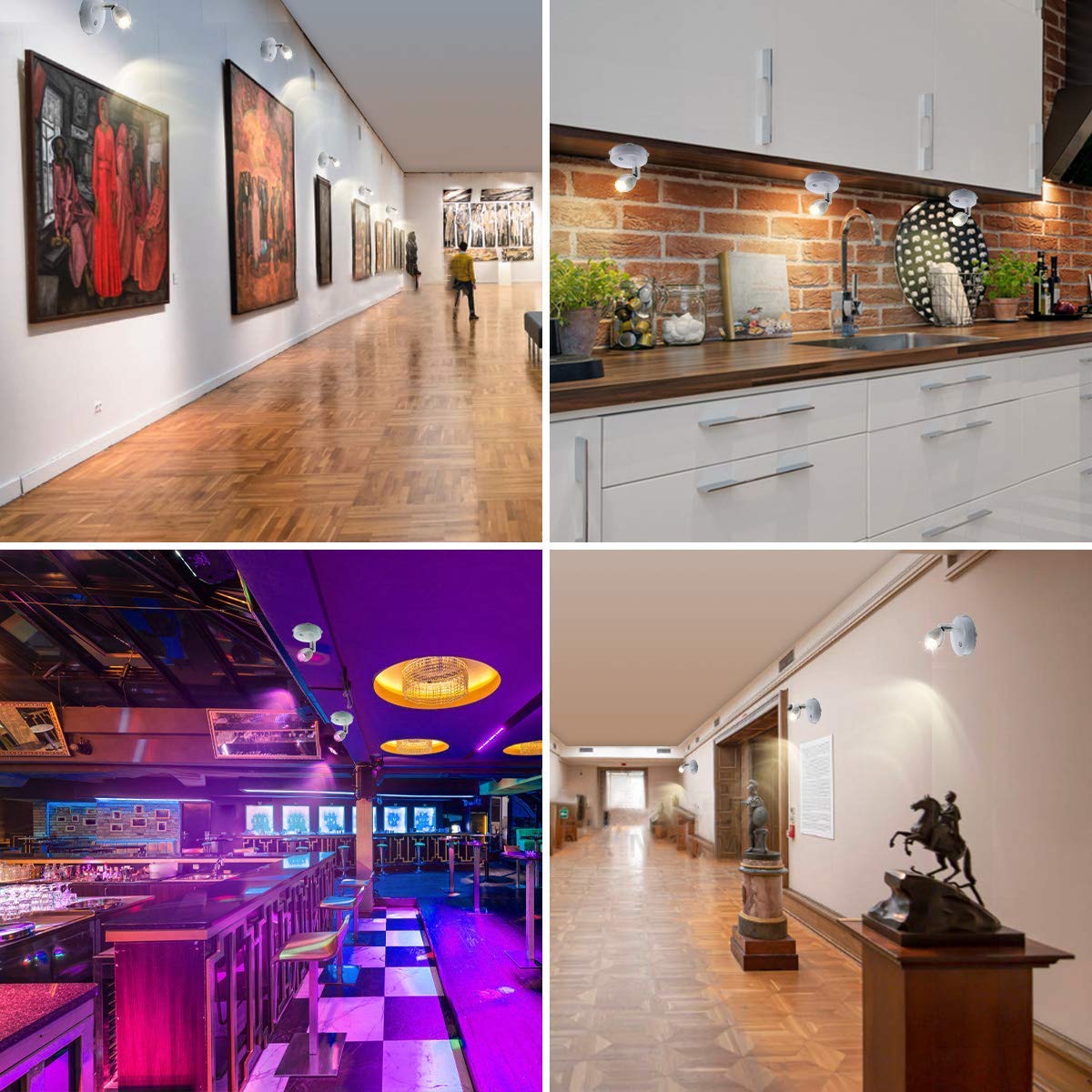 Elfeland LED Schrankbeleuchtung RGB Wandstrahler Schranklicht