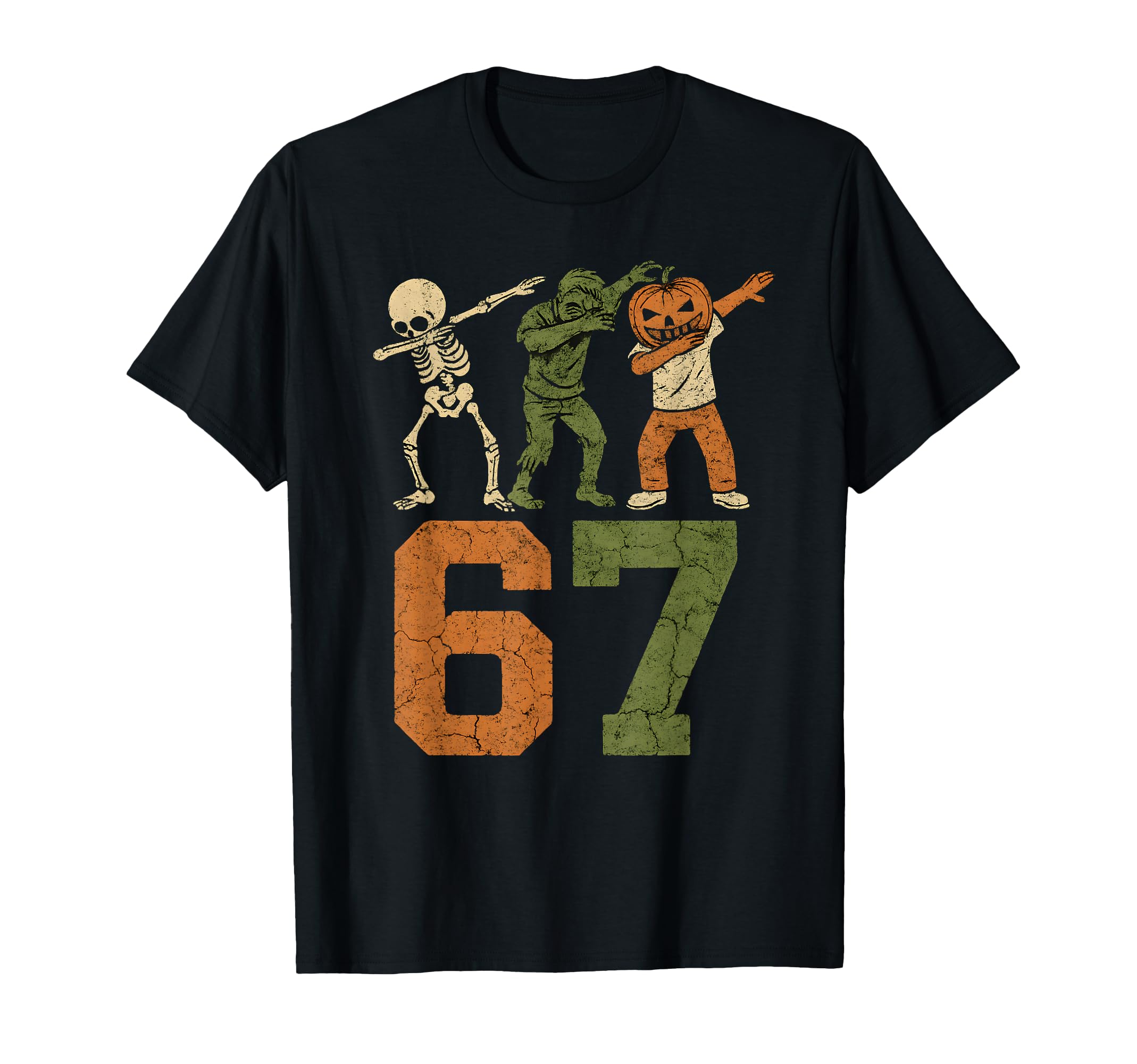 Photo 1 of ****SIZE XS****
67 Meme Halloween Dabbing 6 7 Brainrot Six Seven Kids Boys T-Shirt