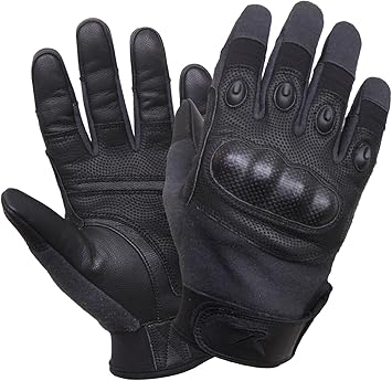 leather hard knuckle gloves