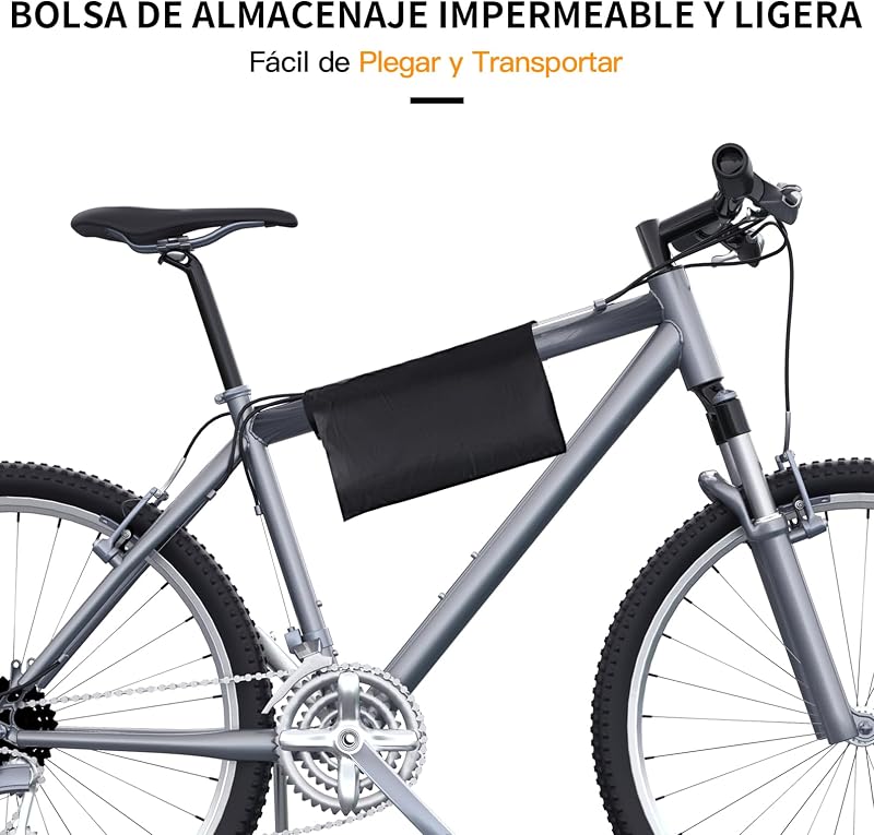 Funda bici exterior impermeable, Anti UV Lluvia Nieve Polvo, 210D Oxford