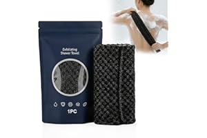 Exfoliating Shower Towel, Double-Sided Antibacterial Washcloth Scrubber for Smooth Skin, Back Microfiber Scrubber Washer for 