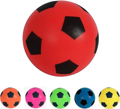 HTI Red Foam Football Size 5 20cm Indoor Outdoor Soft Sponge Ball