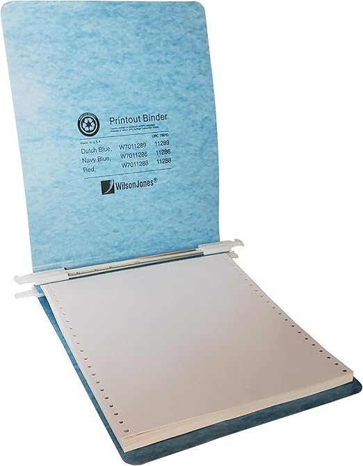 Wilson Jones 9.5" X 11" Hanging Printout Binder, 6