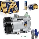 AISIN AFTERMARKET ACCFD-00571 Air Conditioning AC Compressor with Clutch | Compatible with Ford F-150 97-01, F-250 97-99, F-250 F-350 Super Duty 99-01 03-07, Excursion 03-05 - 4.6L 5.4L 6.0L 6.8L