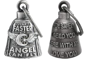 GARGOYLE BELLS 【2Pack】Motorcycle Bells for Biker Good Luck Guardian Riding Bells with Hanger Motorcycle Accessory or Keychain for Luck