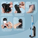 HOMMAND 2 Pack Electric Toothbrush Holder Wall Mounted with 3M Adhesive Black view 7