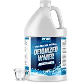 Ecoxall Deionized Water, 1 Gallon | Demineralized for Steam Cleaner, Mops, Irons, Humidifiers, Plants, Industrial or Deep Cleaning, Battery or Scientific Use