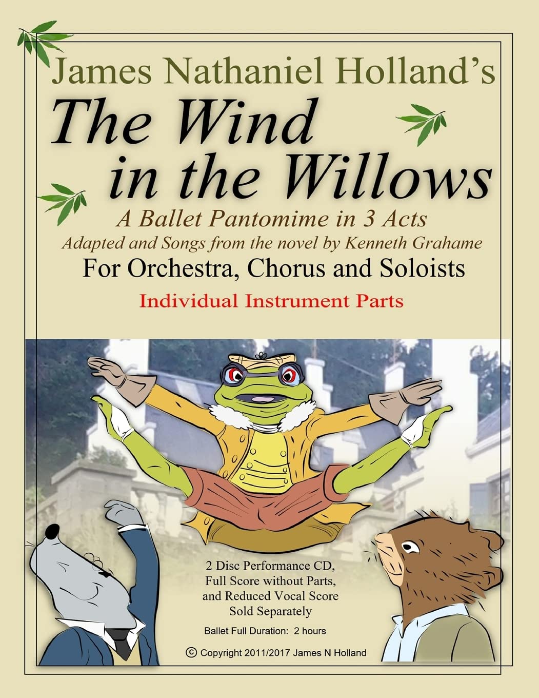 The Wind in the Willows: A Ballet Pantomime in Three Acts: Individual Instrumental Parts: 3