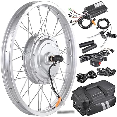 AW 16.5" Electric Bicycle Front Wheel Frame Kit for 20" 36V 750W 1.95"-2.5" Tire E-Bike