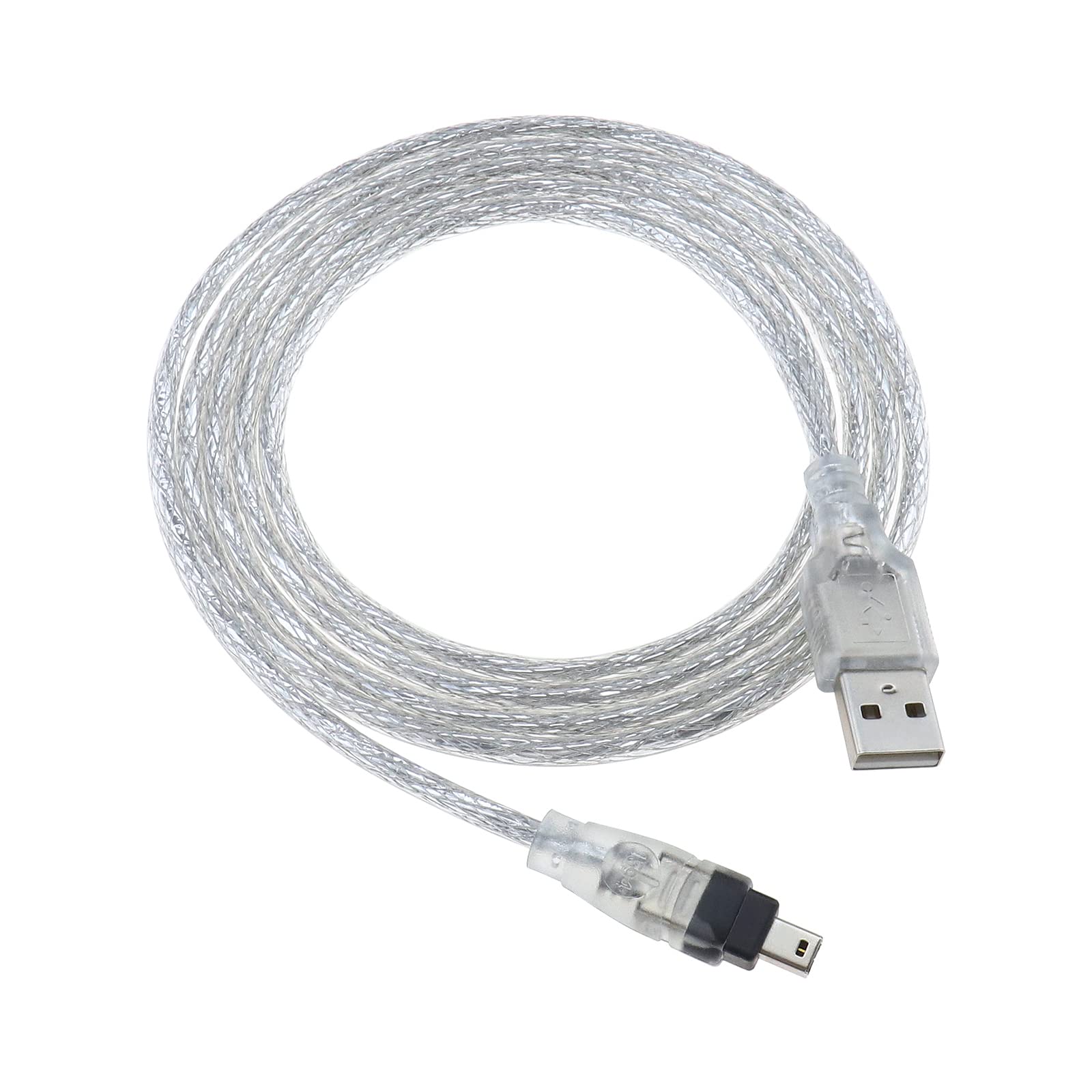 The Lord of the Tools USB Male to Firewire IEEE 1394 4 Pin Male iLink Adapter Cord Cable 1.5m Compatible with Sony DCR-TRV75E DV USB Firewire Cable Accessories