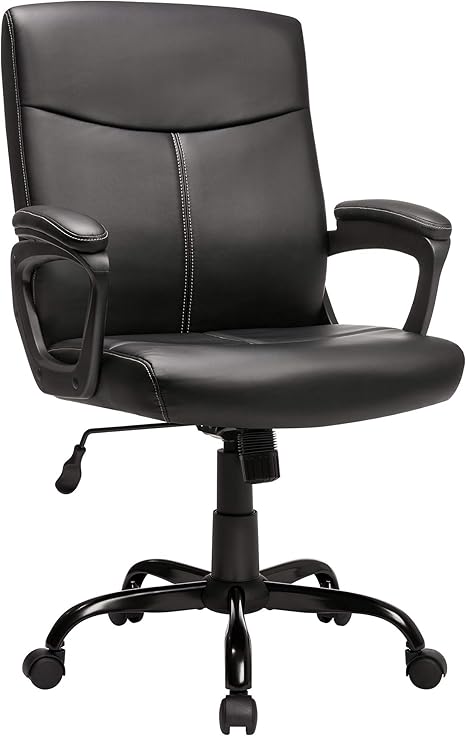 Songmics Burostuhl Schreibtischstuhl Chefsessel Mit Kunstleder Bezug Schaumstoffpolsterung Hohenverstellbar Zwischen 95 Und 103 Cm Wippfunktion Sternfuss Aus Stahl Schwarz Obg39bk Amazon De Kuche Haushalt