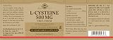 Solgar L-Cysteine 500 mg Capsules 30 Vegan Kosher Skin Hair Nails view 2