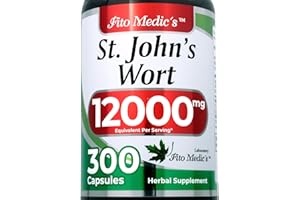 FITO MEDIC'S St. Johns Wort | St. Johns Wort Leaf Capsules | 300 Capsules | Concentrated Extract | Highly Absorbable Herbal Supplement