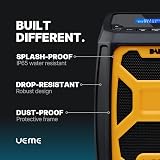 UEME 5W Rugged DAB DAB+ FM Site Radio Bluetooth USB Rechargeable Yellow view 6
