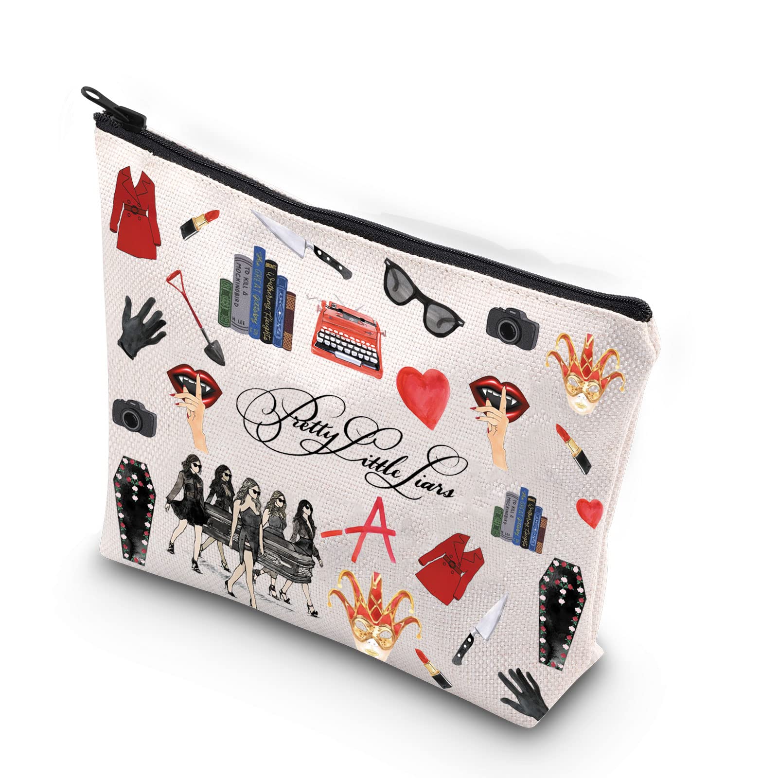 Little Liars Makeup Bag Scheming Girl Zipper Pouch Gift for Women Gossip Girl Original Sin (Pretty Little liar-UK)