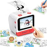 Zeallynx Sticker Printer, AI Sticker Maker with Touchscreen, No App | Print &amp; Peel Custom Stickers with 10 Creative Modes and AI Voice Control&mdash;Perfect for Journaling, DIY Crafts &amp; Creative Gifts