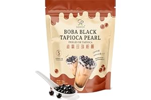 Soeos Tapioca Pearls 2.2 lb (998g), Boba Pearls for Bubble Tea, Beverages, Sweets, Ice Cream, Shakes, Desserts & Smoothies Topping - Ready in 5 Minutes