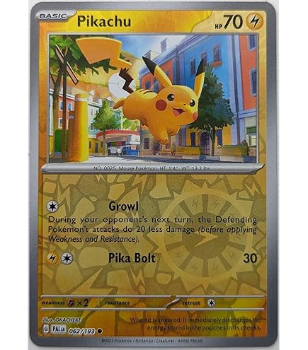 Pokemon Cards Packs Pikachu 025/165 Reverse Holo - English Pokemon Card  (Scarlet & Violet 151) - NM Pikachu Pokemon Card