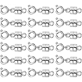 Ofiuny Magnetic Clasps for Necklaces Strong Magnetic Necklace Clasps and Closures, 14K Gold and Silver Bracelet Converter for Women