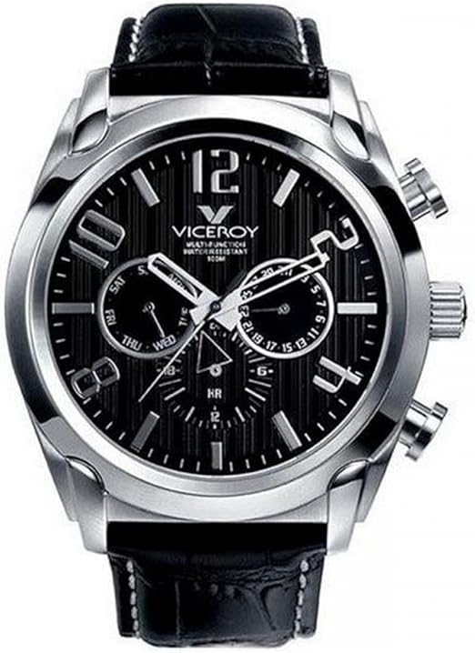 Viceroy Reloj Analogico para Hombre de Cuarzo con Correa en Cuero 40347-55