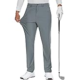 JWM Men's Golf Dress Pant Stretch - 30"/32"/34" Work Business Casual Comfy Trousers Slacks Quick Dry Lightweight 5 Pockets