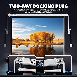 WASJOYE Motorised Projector Screen 100" - 4:3