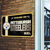 ZYJTEK Football Mancave Metal Street Sign, 8" x 12" Yellow Design Wall Decor Sign Great for Man Cave, Bed Room, Office, Home