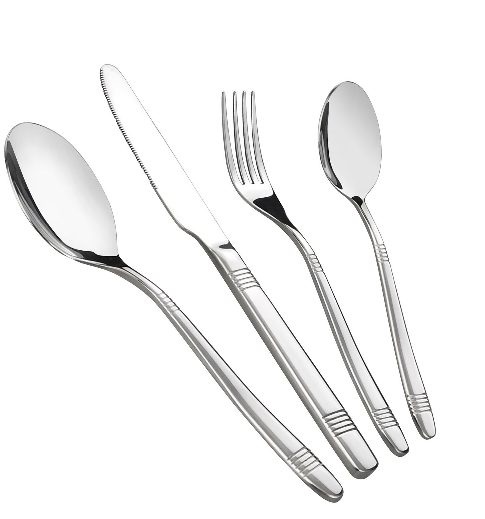 Bblina 48-Piece Stainless Steel Cutlery Set, Dinner Cutlery Service for 12