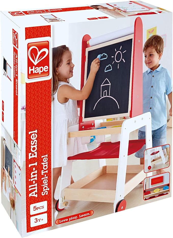 Hape Kids Create and Display Adjustable Wooden Art Easel
