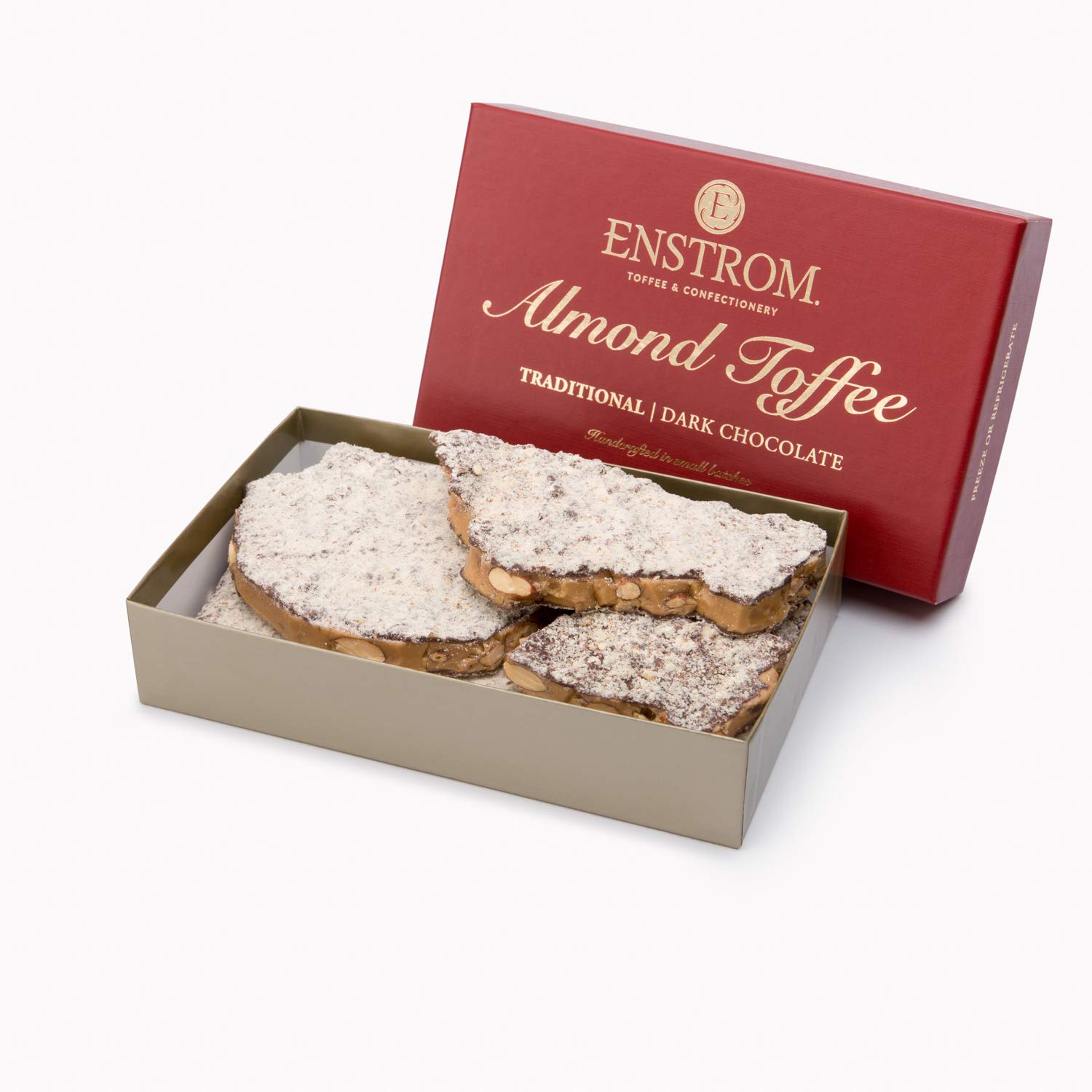 ALMOND TOFFEE 1lb. MILK CHOCOLATE Toffee Candy