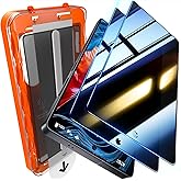 UniqueMe 2 Pack for Samsung Galaxy S25 Ultra Privacy Screen Protector - [Fingerprint Unlocking] Easy Installation,Bubble-Free,Anti-Spy,Privacy Screen for S25 Ultra Tempered Glass,3D Full-coverage