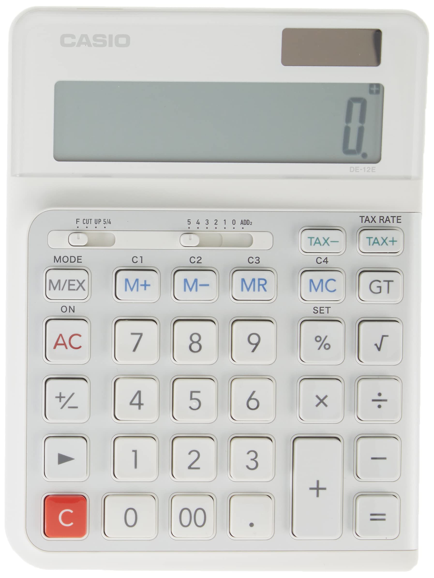 Casio DE-12E 12-Digit Ergonomic Business Desktop Calculator