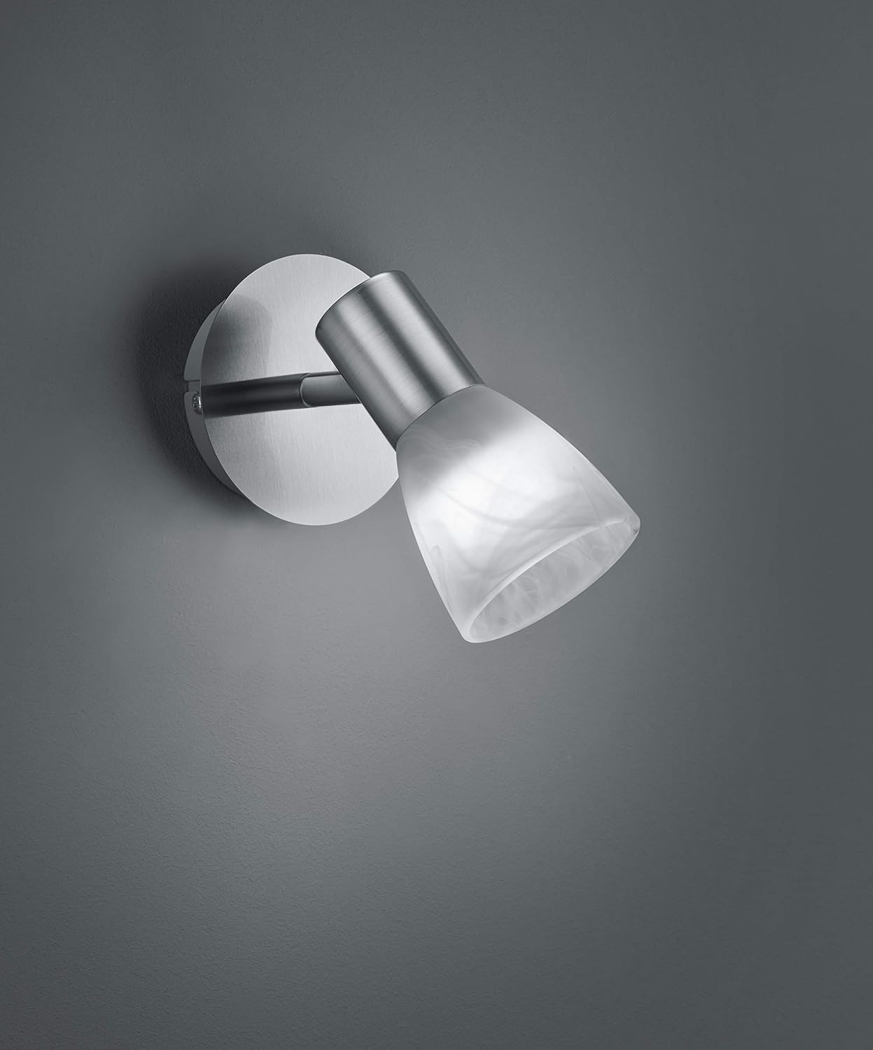 Reality Leuchten Wall Spotlight, Metal, Matte Nickel - Image 3
