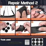 Ghguole Bike Tire Patch Repair Kit 57pcs Patch Levers Storage Case Road MTB view 4