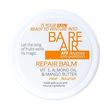 BAREAIR Moisturising Lip Balm with Vitamin E, Almond Oil & Mango Butter -15gm