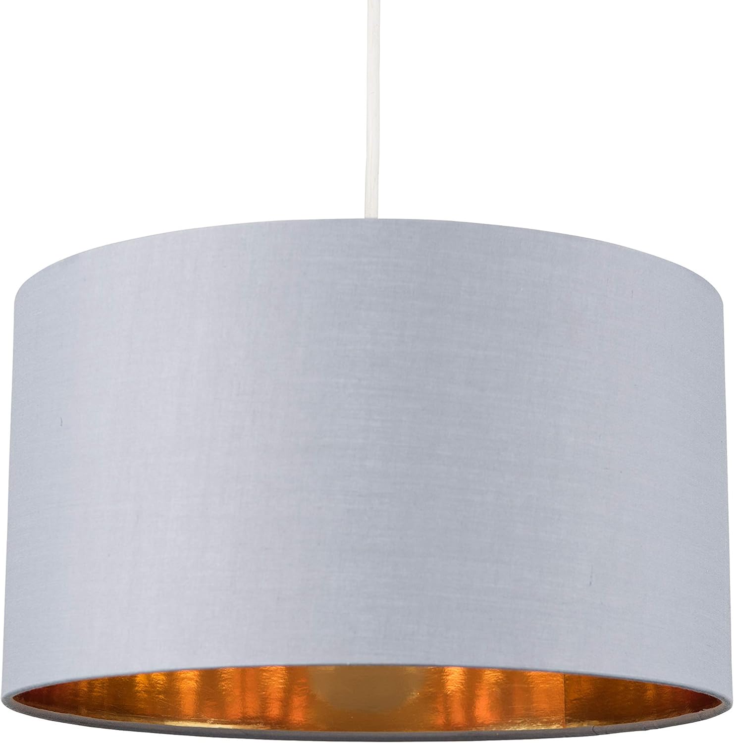 grey and gold lamp shade