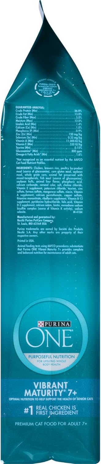 Purina One Vibrant Maturity 7+, 3.5 lb : Pet Supplies