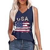 EDUWU Womens Summer Tank Tops V Neck Sleeveless Tops Basic Trendy Outfits Beach Vacation Clothes 2025
