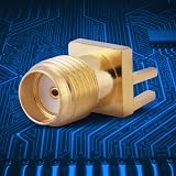 Fydun 10pcs SMA Female Base Connector Gold Plated Brass PCB Mount 50 Ohm RF view 3