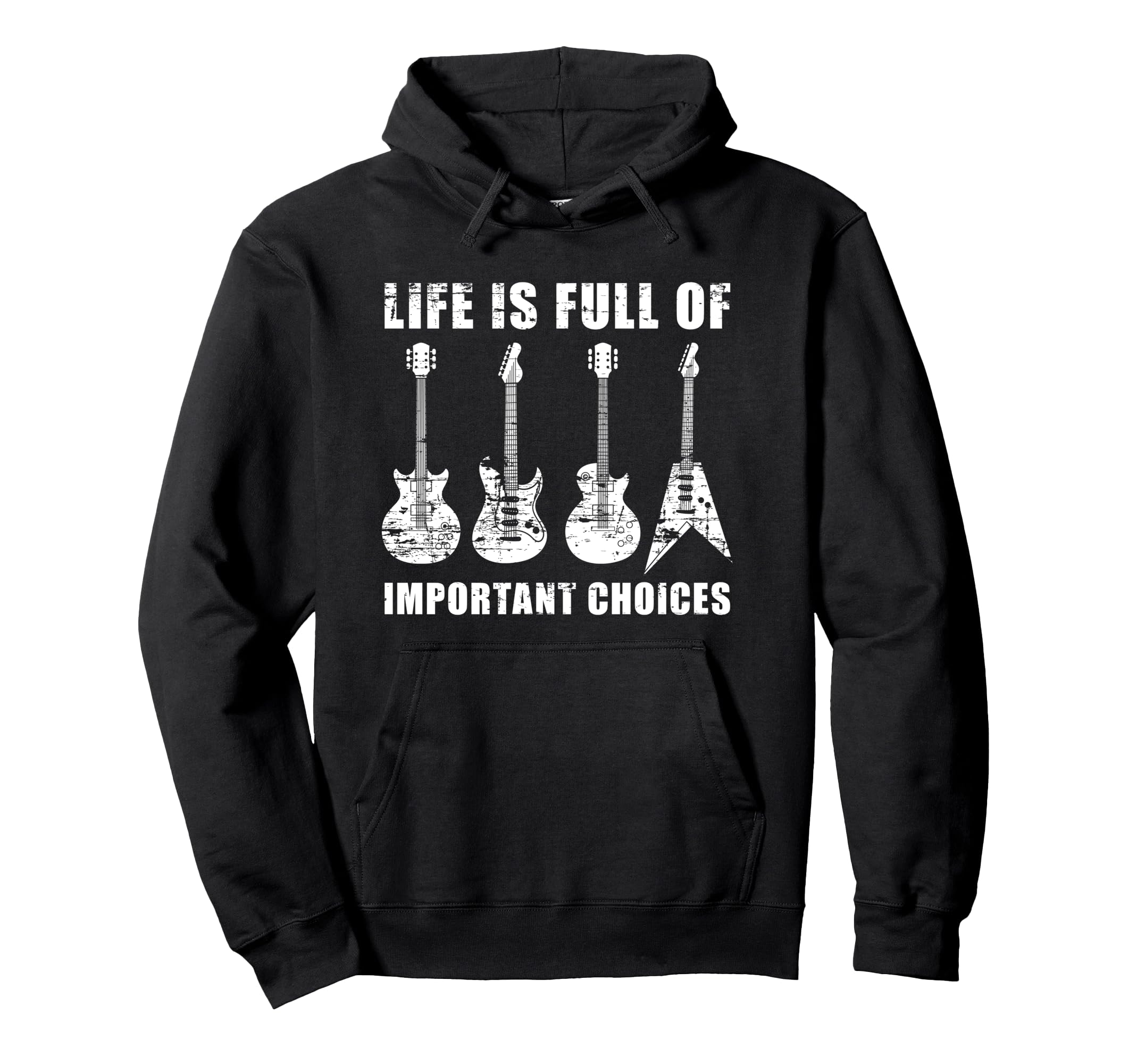 Funny Acoustic Guitar Player Guitarist Music Electric Guitar Pullover Hoodie