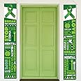 VitalCozy 2 Pcs Mental Health Awareness Door Banners Porch Signs 71''x12'' Motivational Green Ribbon Mental Health Awareness Decorations Indoor Outdoor Therapist Mental Health Month Party Supplies