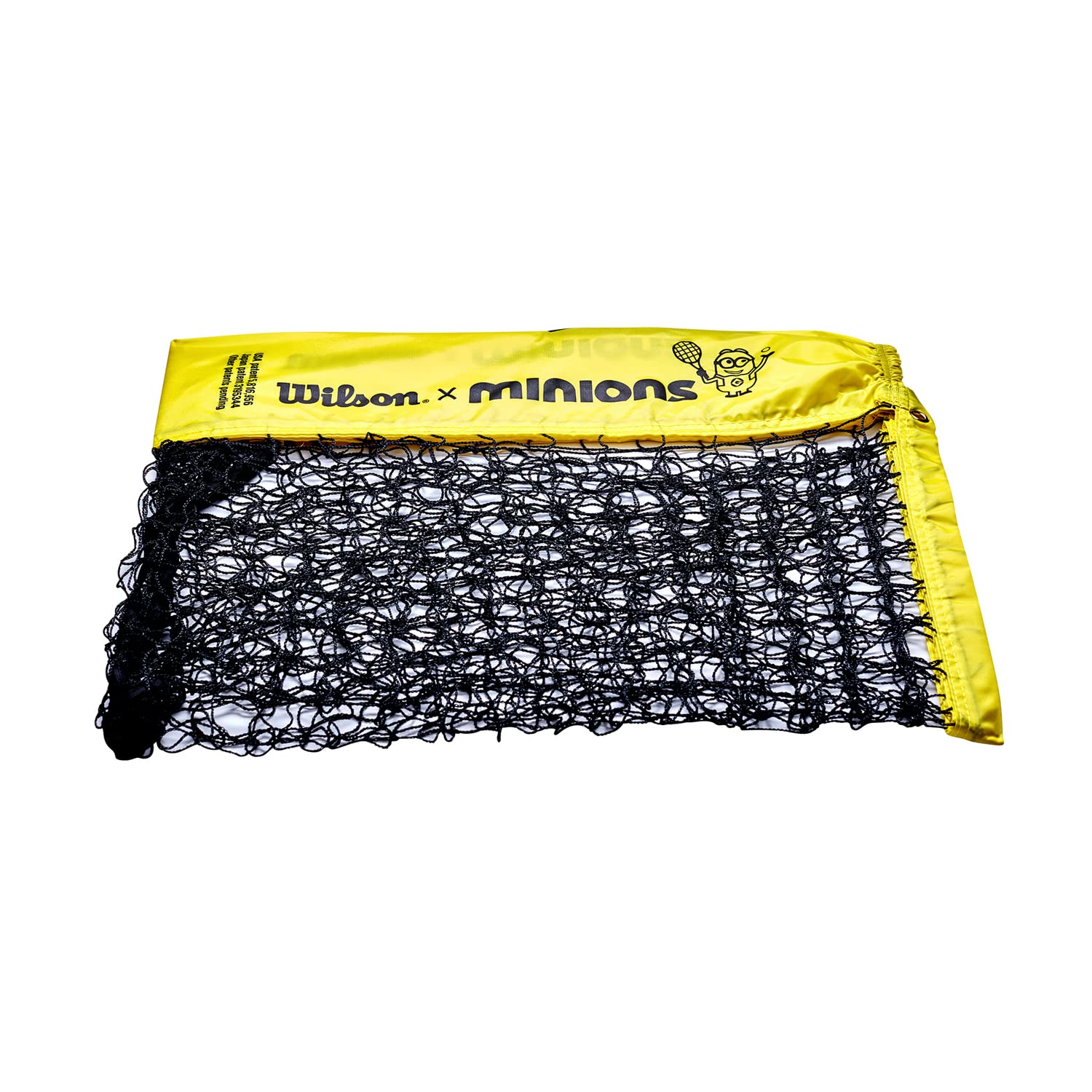 Wilson Tennis Net, Minions Theme, 5.5 m long, Incl. carrying bag, Nylon, Yellow (WR8415601001)