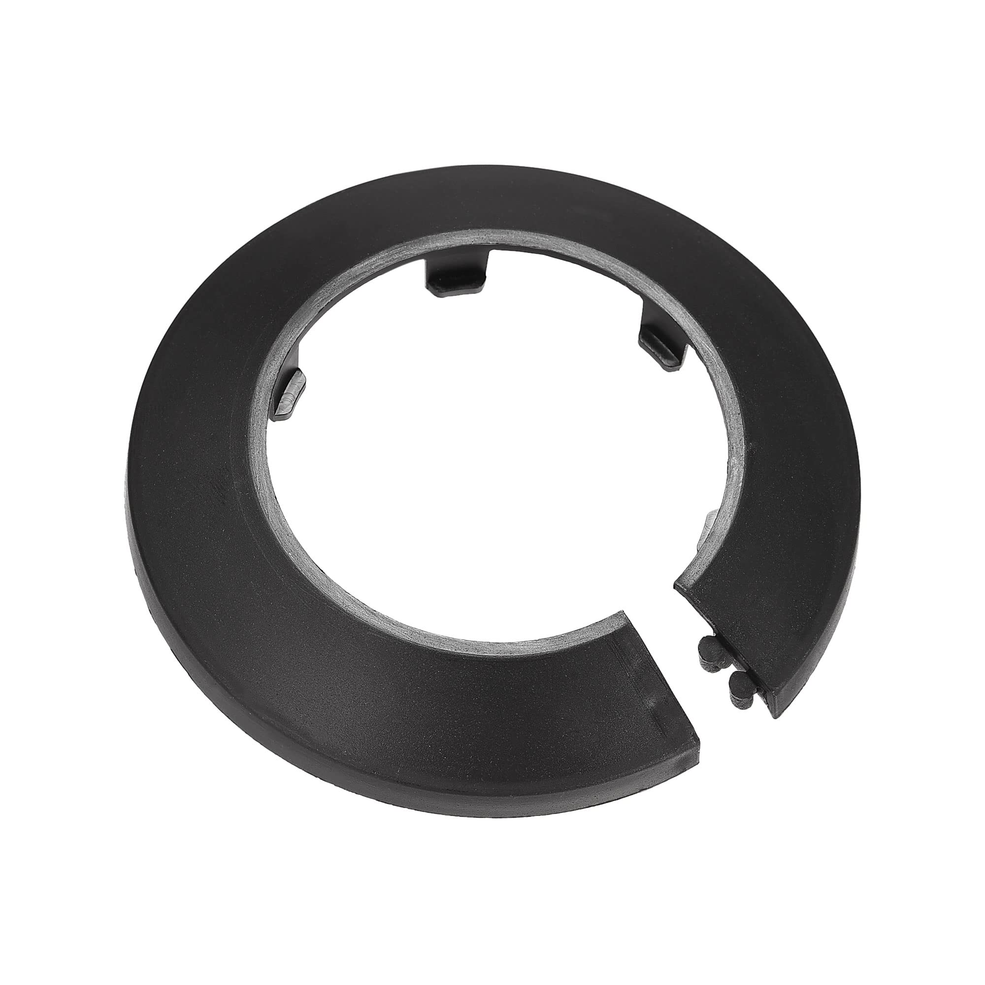 sourcing map Pipe Cover Decoration, 50mm PP Plastic Escutcheon Water Pipe Drain Line Cover Black 10pcs