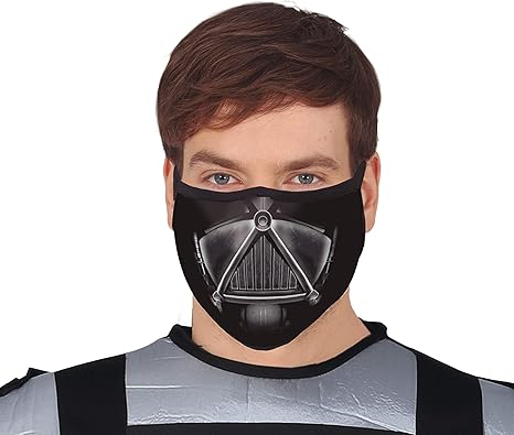 Adults Darth Vader Face Mask Reusable: Amazon.co.uk: Clothing