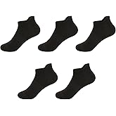 SERISIMPLE Ultra-Soft Viscose Bamboo Kids No-Show Socks Ankle Thin Comfortable Low Cut Socks for Boys&Girls Non Slip 5 Pairs